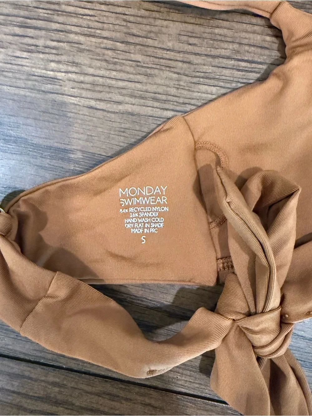 Monday Swimwear Caramel Bahama top (S)